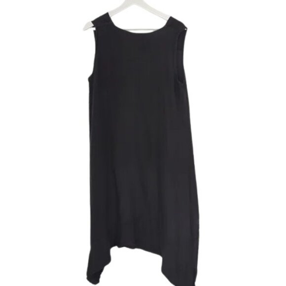 Vivian Shyu black linen asymmetrical high-low top size S/M - Picture 7 of 9